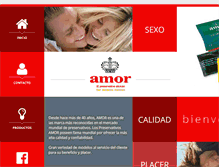 Tablet Screenshot of preservativosamor.com